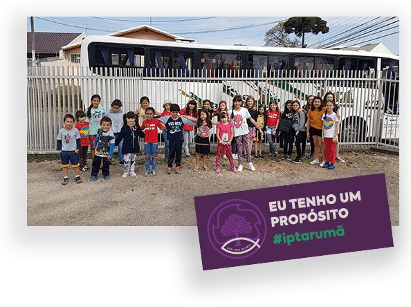 Crianças demonstrando os valores da Igreja Presbiteriana do Tarumã